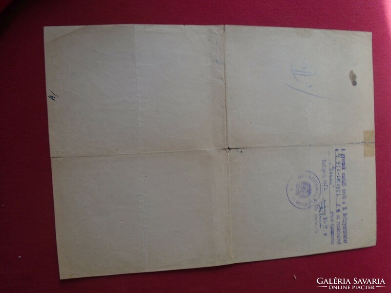 DEL013.23  Anyakönyvi kivonat - névváltoztatás  Grünbaum Dávid - Garai  Pestszenterzsébet 1945