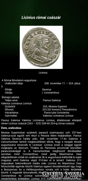 Római birodalom Licinius /38- 324/