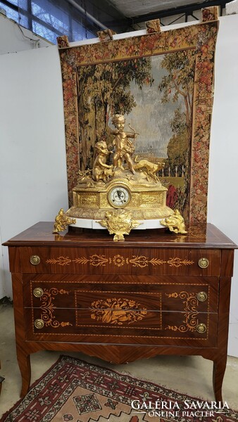 Inlaid 3-drawer chest of drawers