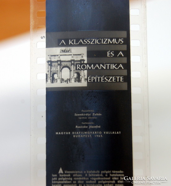 A klasszicizmus és romantika építészete diafilm (1965)