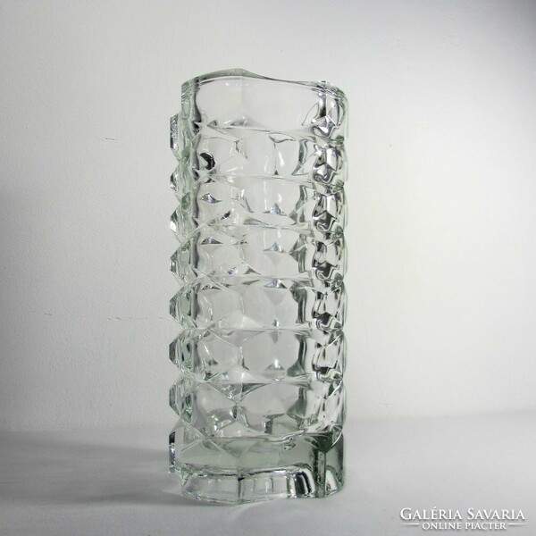 Luminarc windsor geometric glass vase from the 70s