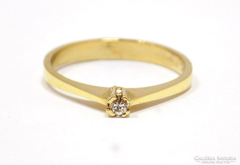 Brill köves arany gyűrű (ZAL-Au66277)