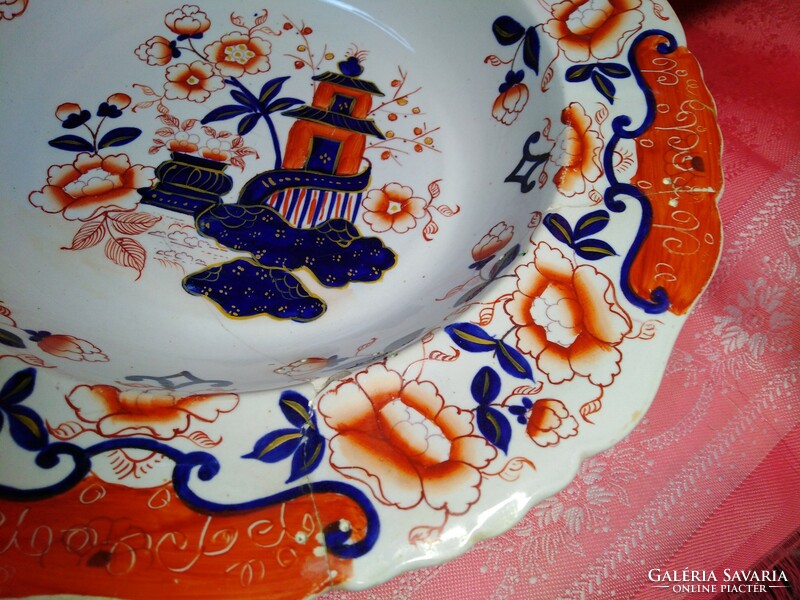 English stoneware, Chinese deep bowl, plate