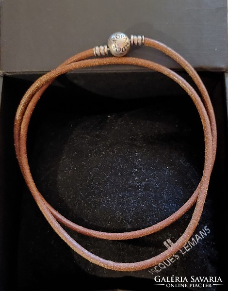 Leather pandora necklace