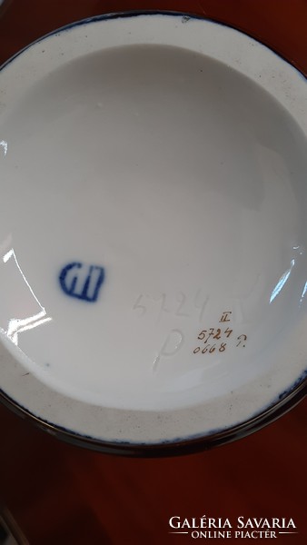 4371 -Régi kobaltkék számozott alt wien váza  (XX.sz. első fele)