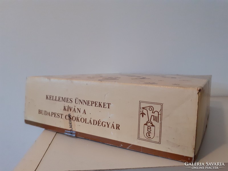 Retro szaloncukros doboz Budapest Csokoládégyár Vajkaramella