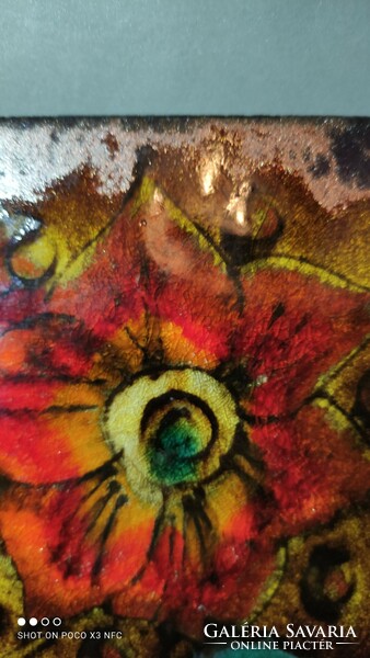 Half price! Ruscha ceramic glazed wall decoration flower still life marked