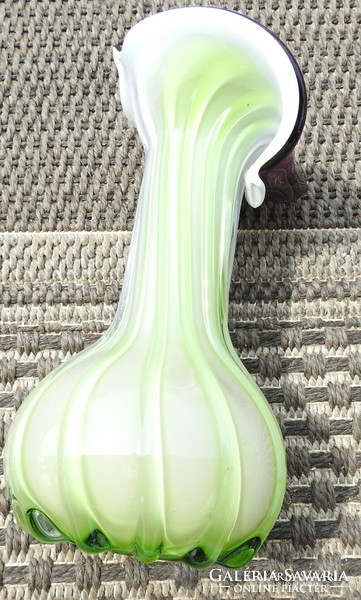 Old multilayer murano glass goblet vase