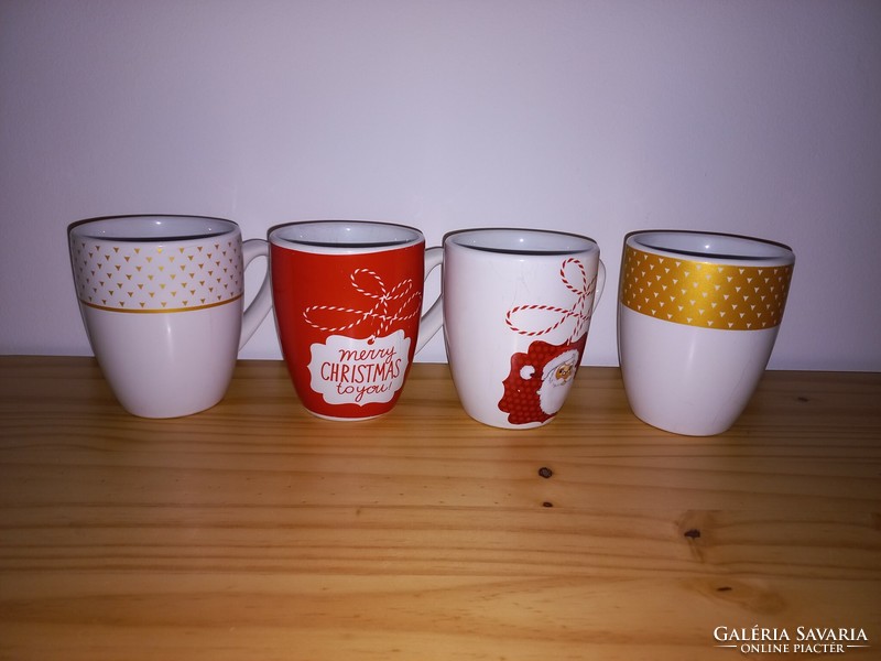 4 Christmas mugs