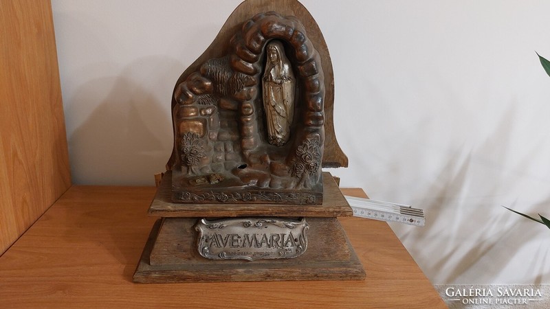 (K) AVE Maria 100 Jahre Lourdess kis házi oltár, kegytáry