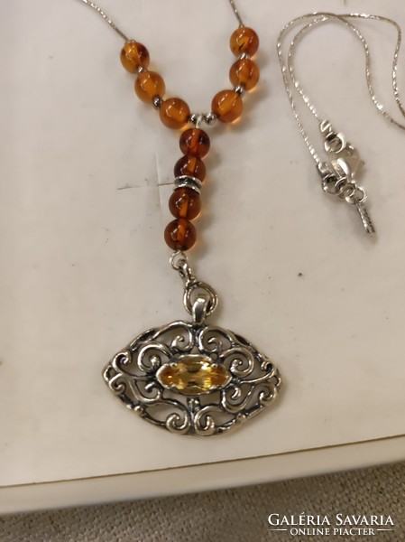 Israeli silver necklaces