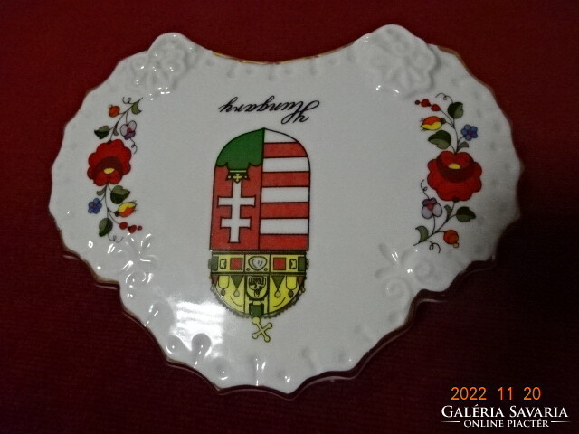 Kalocsai porcelain emblem, business card holder, new condition. He has! Jokai.
