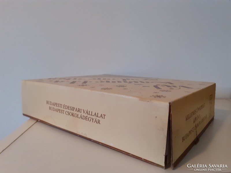 Retro szaloncukros doboz Budapest Csokoládégyár Vajkaramella