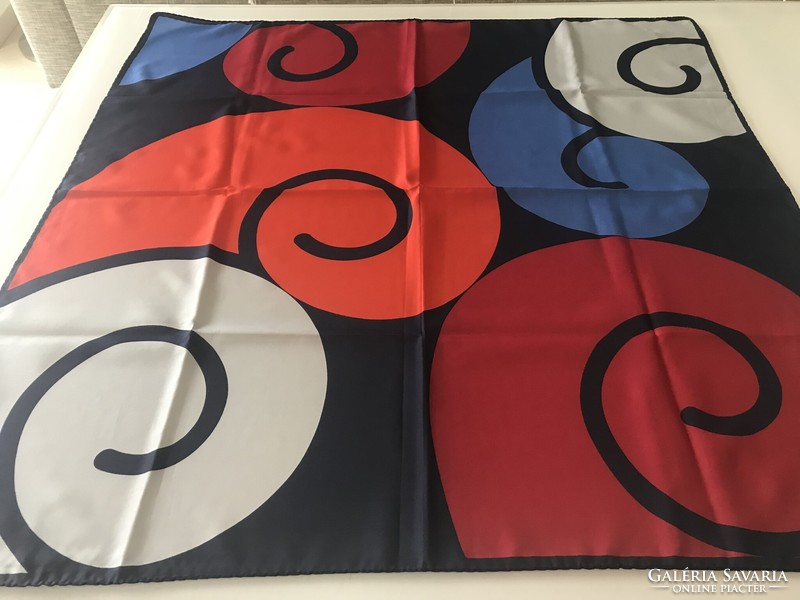 Vintage pierre michelle scarf with abstract pattern, 77 x 77 cm