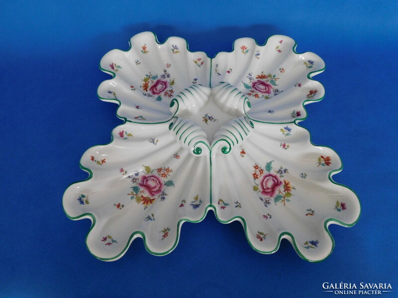 Herend antique nanking bouquet giant 4-piece shell dish