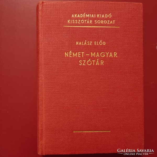 Halász Előd: Német-magyar kisszótár, 1971.