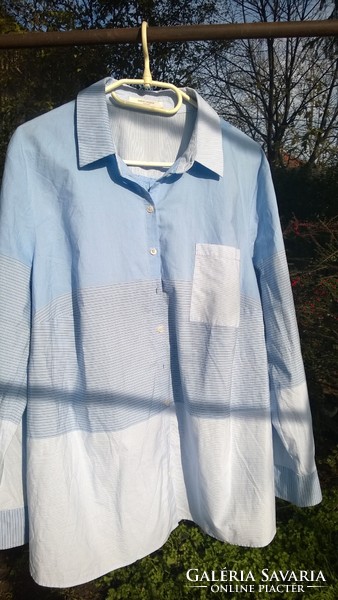 Gerry weber men's shirt with button-up sleeves, v. Blue l-xl
