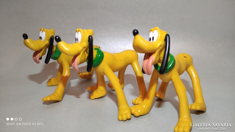 Vintage marked disney pluto hard rubber figure in pieces
