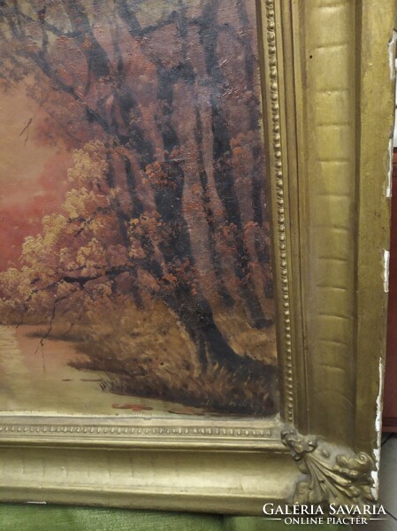 Alkonyi erdő, nagyon régi festmény