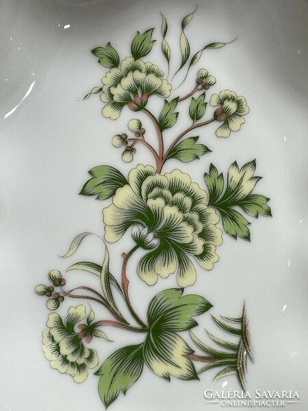 Hollóházi carnation pattern tray