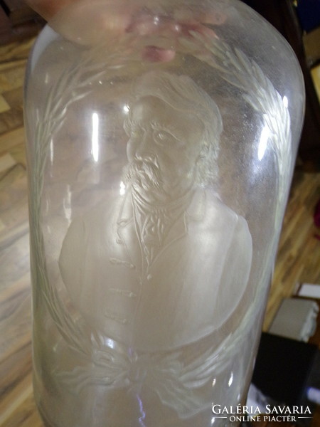 Huta bottle with a portrait of Deák Ferenc (3 liters)
