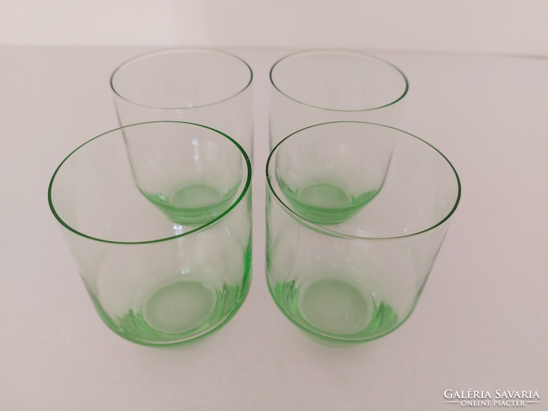 Retro glass cup green cup 8 pcs