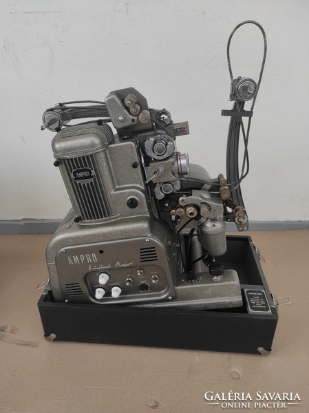 Antik film vetítő gép mozi nagy projektor hozzávaló szerelékkel dobozában 830 6279