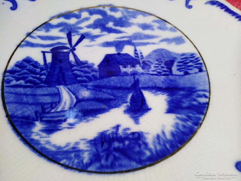 Old Duton, angol antik porcelán tányér, 2 db.