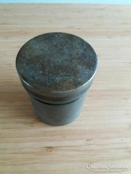 Metal box with screw top