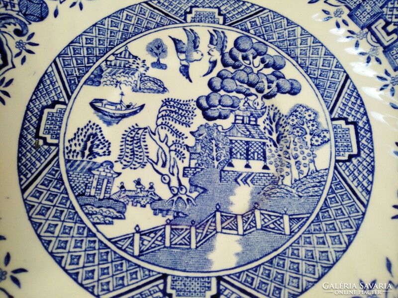 Gyönyörű angol pagodás porcelán csészealj pótlásnak