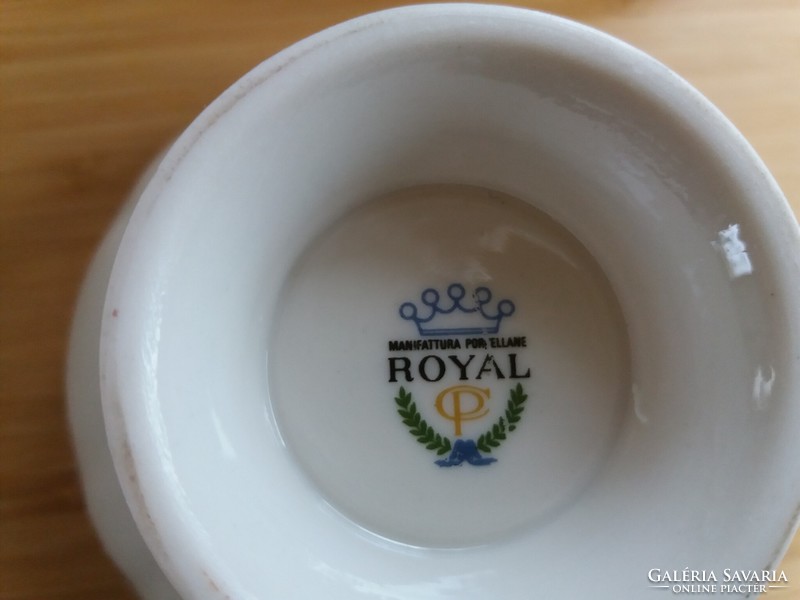 Porcelán teás készlet hiánytalan, olasz, 6 személyes