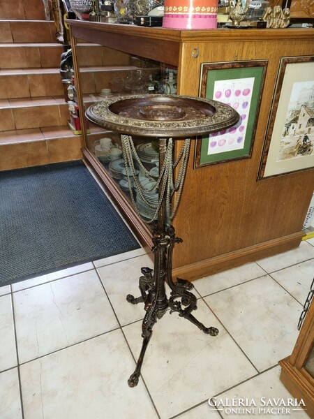 Old cast iron table