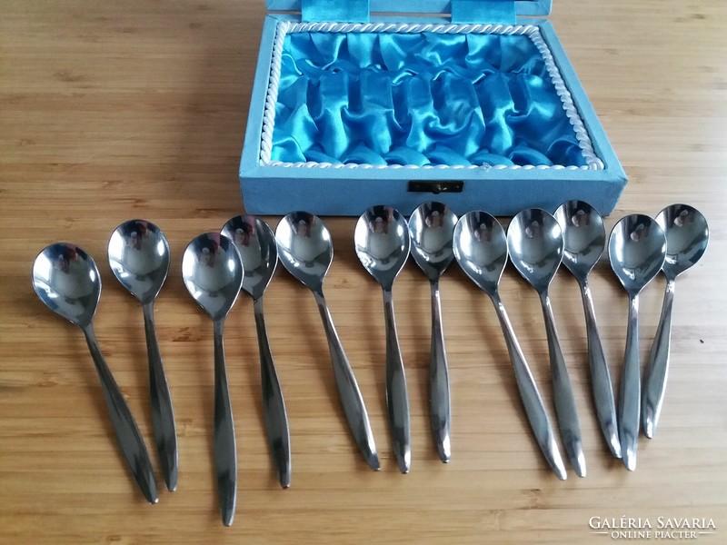 12 mocha spoons, teaspoons in a gift box