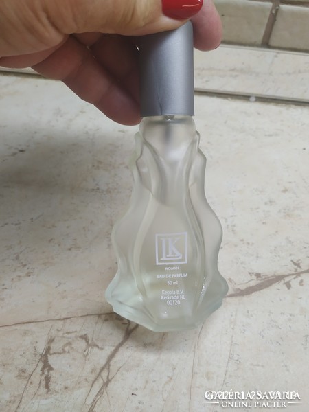 Vintage lk woman perfume, cologne 50 ml, for sale in a graceful, curved bottle!