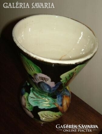 Antique majolica vase
