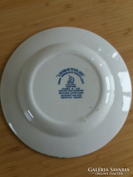 English porcelain decorative plate, small plate, blue pattern