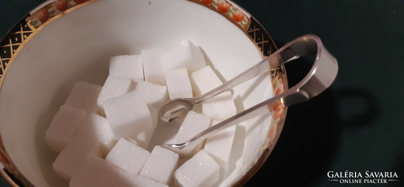 Silver sugar cube tongs