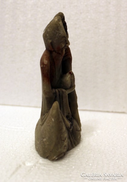 Small oriental greasestone statue