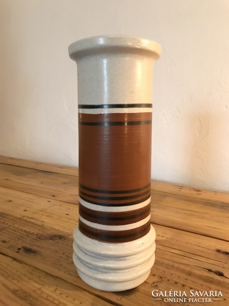 LAPID Handpainted Israel ceramics Vintage Israeli ceramic vase.