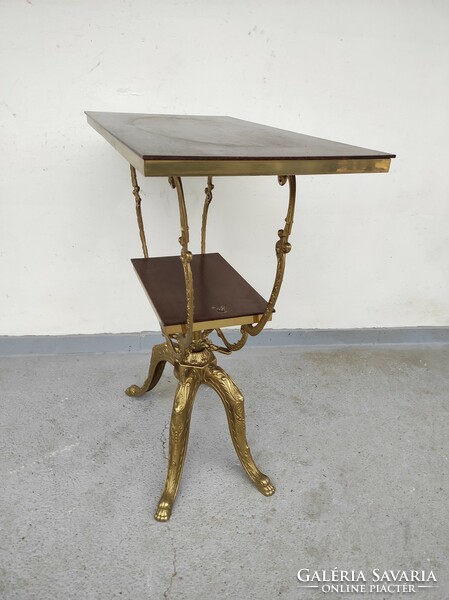 Antique copper table flower stand two tier copper cast table flower stand 818 6252