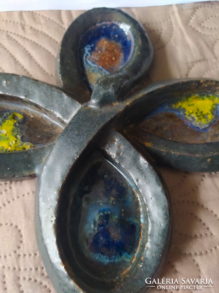 Butterfly/snake glazed ornament