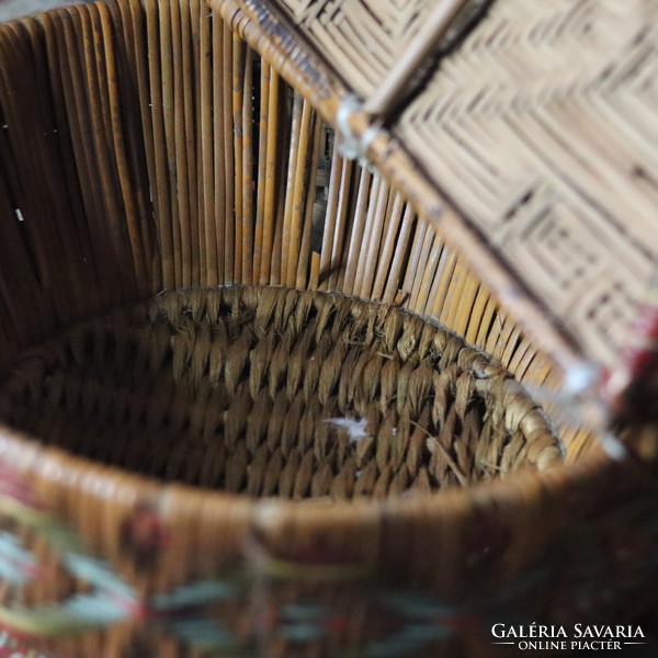 Antique South American Indian woven basket