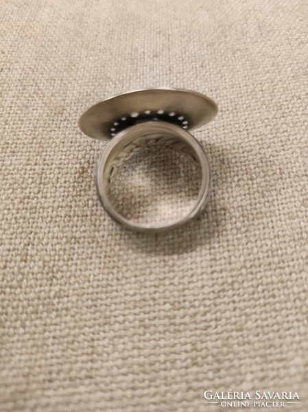 Ezüst gyűrű cirkón kövekkel (Silpada)
