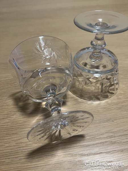Ajka crystal champagne/cocktail glass set 4+1+1 pcs