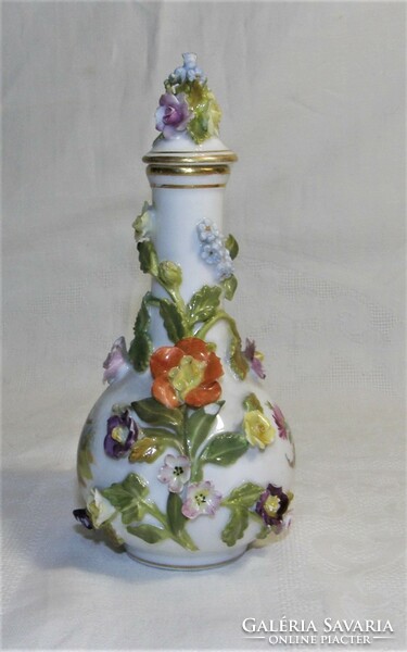 Antique Dresden porcelain perfume bottle