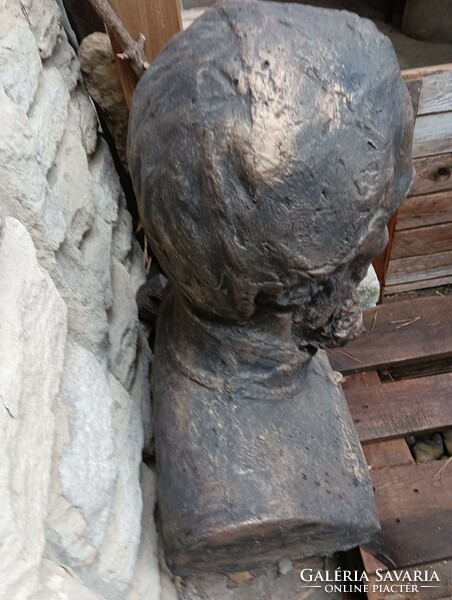 Ritka Kossuth Lajos kő emlék szobor kb 65cm 80Kg mellszobor  bronz irozott park ba