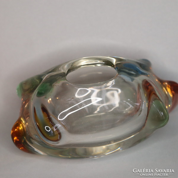 Mid-century modern design glass ashtray - jozef hospodka style chribska