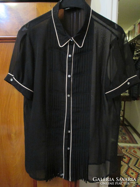 Silk muslin casual blouse, size 38-40, Zara brand