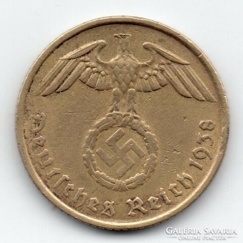 Németország 5 német birodalmi pfennig, 1938G