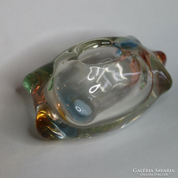 Mid-century modern design glass ashtray - jozef hospodka style chribska